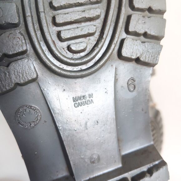 Vintage LL Bean Rain Boots Size 9 Insulated Black Rubber Womens Made In Canada - Picture 14 of 14